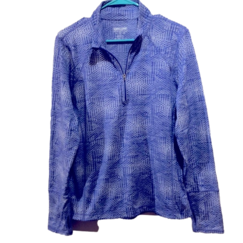 𝅺kirkland zip up pullover, beautiful Periwinkle Xl